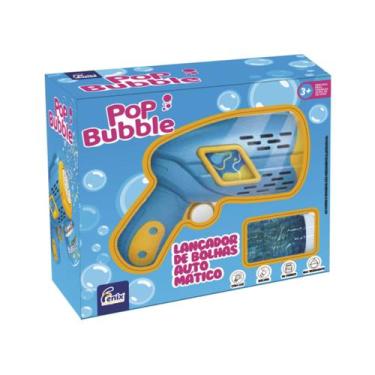 Imagem de Brinquedo Lançador De Bolhas Azul Pop Bubble c/ Luzes - Fenix