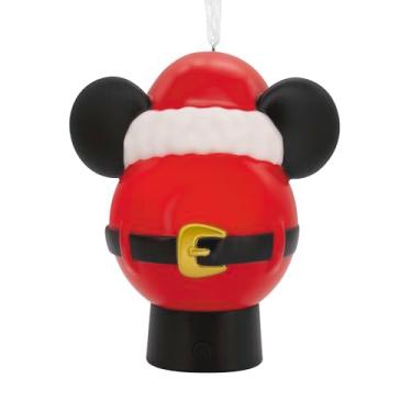Imagem de Hallmark Enfeite de Natal Disney Mickey Mouse com luzes - Ornamento Pendente - PVC - Natal