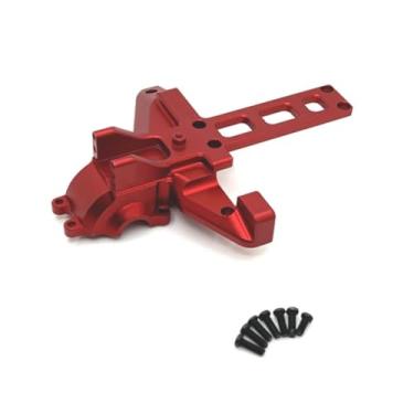 Imagem de RWLZLB 16190 Part for Hyper Go H16BM Parts, Metal Rear Gearbox Cover Parts, Aluminum Alloy, Replacement Accessories for Hyper Go H16BM H16GT H16DR H16PL16207-16210 H16V3 1/16 RC Car (Red)