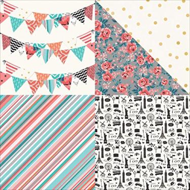 Imagem de Photo Play Paper LG2031 25 folhas Have More Fun Like a Girl cartolina dupla face, 30,5 x 30,5 cm, multicolorido