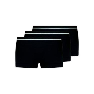 Imagem de Kit com 3 Calcinhas Infantil Lobinha 18720-001 - LUPO, Preto, G