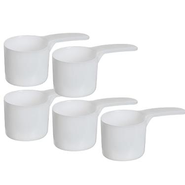 Imagem de Colher de embalagem de medição de plástico de 70 ml (= 70 cc/= 4,73 colheres de sopa/ = 70 ml/ = 0,3 xícara), alça média - para medir e distribuir especiarias, grânulos, pós, para embalagem de