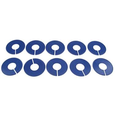 Imagem de YsXoWiui 10 Unidades de Classificação de Cabide de Roupas, Divisórias de Tamanho, Lojas de Roupas, Armário de Guarda-roupa, Azul escuro