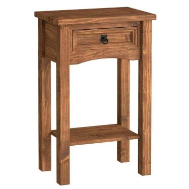 Imagem de Aparador De Sala Rústico 100% Madeira 1 Gaveta Rustic Line Cera