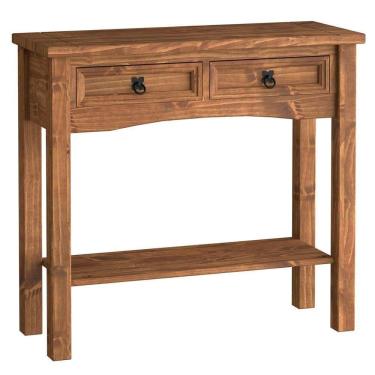Imagem de Aparador De Sala Rústico 100% Madeira 2 Gavetas Rustic Line Cera