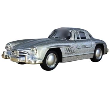 Imagem de Power Toys TECH - Miniatura Mercedes SL: Carrinho de Ferro com Portas que Abrem e Pneus de Borracha 1:32 (Prata)