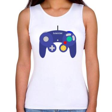 Imagem de Regata Feminina Controle Retrô Vídeo Game Gamepad - Foca na Moda, Bran