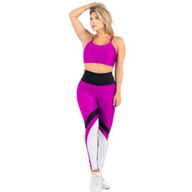 Imagem de Conjunto 2 Peças Calça Legging e Top Com Bojo Costas Nuas - HYPE MODAS