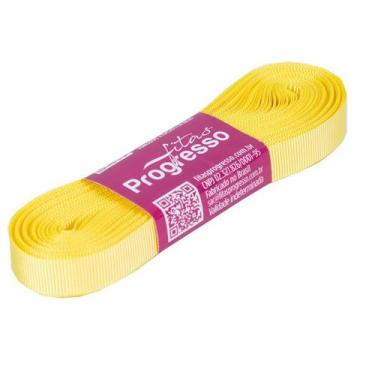 Imagem de Fita Gorgurão Progresso 11mm nº2 - 10m Cor 242 Amarelo Canário - 01 un