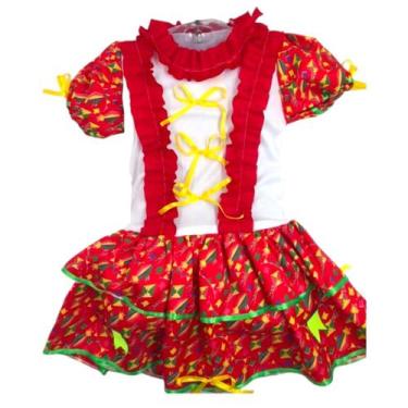 Imagem de Vestido Infantil Caipira Festa Junina - CRISTINA, PP P M G GG  