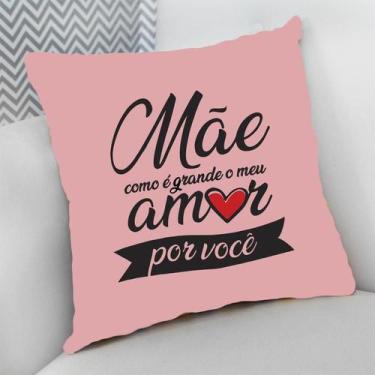 Imagem de Almofada Decorativa Cheia c/ Zíper Presente Dia das Mães - Deluzz, Sup