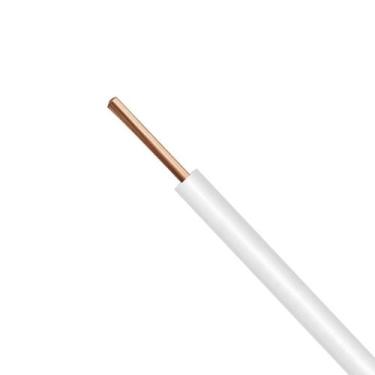 Imagem de Fio Cabo Rígido 750v 10mm Branco Sólido Rolo 1 Metro Sil