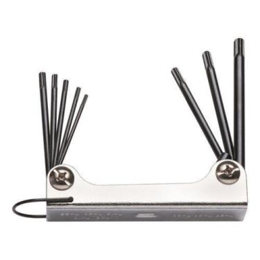 Imagem de Chave Torx Tipo Canivete Jogo C/8 Pontas - Eda 8ji