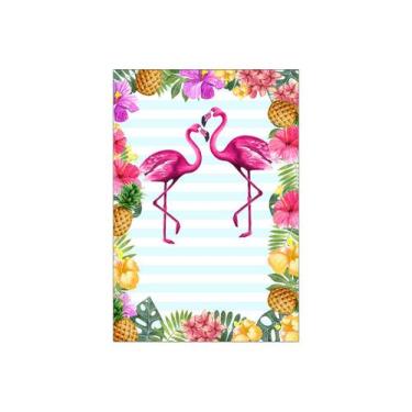 Imagem de Painel De Festa Vertical 1,50 x 2,20 - Flamingos Tropical 014 - Via Co