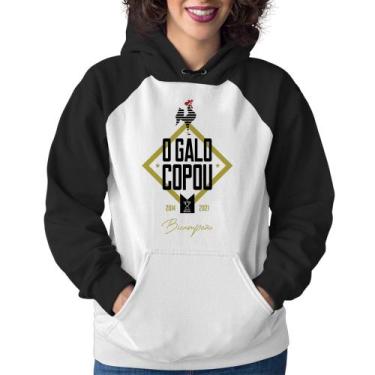 Imagem de Moletom Feminino O Galo Copou! - Foca na Moda, Branco, Preto, GG