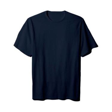 Imagem de Camiseta AMGK Masculina Lisa Premium 100% Algodão, Masculino, GG, Azul