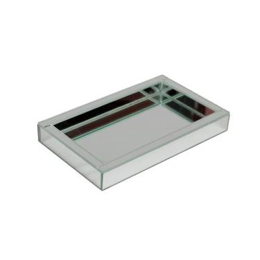 Imagem de Bandeja Decorativa Espelhada 14x22 cm - Dani Decorações