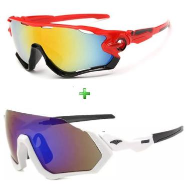 Imagem de Óculos Ciclismo Esportivo Espelhado Speed Kit 2 Unidades
