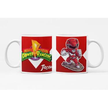 Imagem de Caneca Power Rangers Vermelho Jason - Like Geek