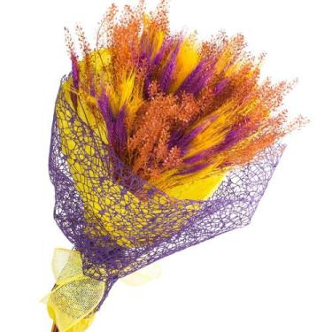 Imagem de Bouquet Trigo Color Flor Seca Desidratada By de_decora - Naturais Flor