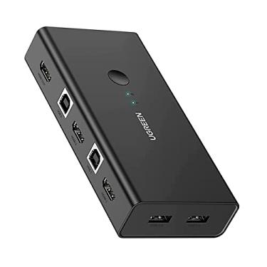 Imagem de QCYDOBRASIL Comutador Kvm Hdmi Switch Box 2 Entradas 1 Saída, Switching, Ideal para PC, TV, PS4, Xbox, Monitores, Suporta 4K, 3D, 1080P, Plug and Play - No Brasil