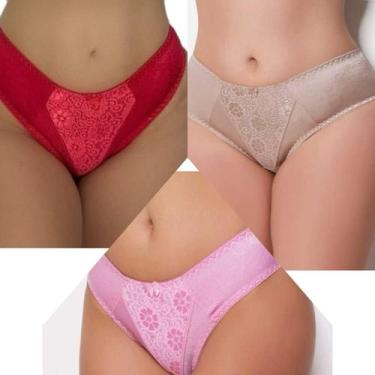 Imagem de Kit com 5 Tangão Calça Tanga Lycra Rosset Rossete Duloren Dulore Forra