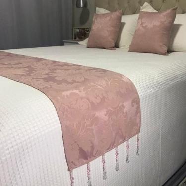 Imagem de Peseira Casal/Queen Com Pedraria Jacquard 2 Capas Almofadas - INGRID B