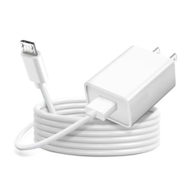 Imagem de Cabo de alimentação para monitor de bebê de 5 V, carregador micro USB adequado para monitor de bebê Eufy (funciona para câmera e tela), monitor de bebê VAVA (não para tela portátil), V-Tech, cabo de