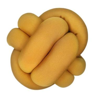 Imagem de Almofada de nó Escandinavo Mostarda - Díspar Design