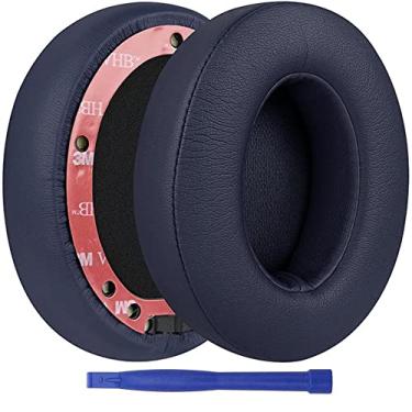 Imagem de Beats Studio 3 Ear Pads, BUTIAO Replacement Protein Leather Earpads Memory Foam Ear Cushion Cups Repair Parts for Beats Studio 3 Studio 2 Wireless Wired Headphones by Dr.Dre - Dark Blue
