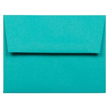 Imagem de JAM PAPER Envelopes de convite coloridos A2 - 111 x 146 mm (4 3/20.3 cm x 5 3/10.2 cm) - Azul marinho reciclado - Pacote com 100