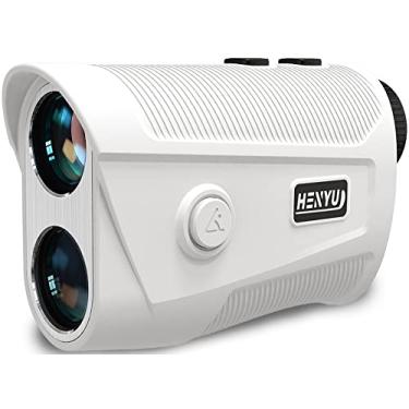 Imagem de HENYU Telêmetro de Golfe com Inclinação, Telêmetro A Laser para Golfe, Telêmetro de Golfe de 1200 Jardas com Suporte Magnético, Usb C Recarregável, Ampliação de 7X, Vibração de Trava de Bandeira de Al