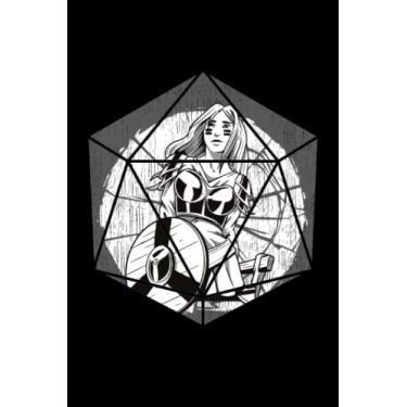 Imagem de Nordmann Schildmaid D20 - Notizbuch über Nordische Mythologie: DIN A5 (6x9) Notizbuch für Rollenspiel Enthusiasten und Pen and Paper RPG Fans mit 120 ... und Wochentage für die Tagebuch Funktion