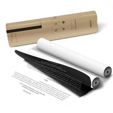 Imagem de PeriPage Rolos de papel de transferência para impressora térmica A4, 21 cm de largura, Φ30 mm, papel térmico A4, 100 folhas, 2 rolos, compatível com impressoras térmicas A40, P80, M832, M834, MT800