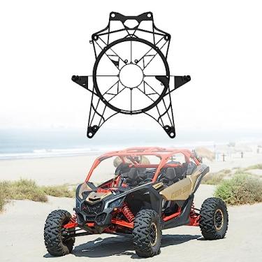 Imagem de HAKA TOUGH Capa de ventilador para Can Am Maverick X3 2017-2023, substituição da peça OEM 709200588, tampa do ventilador do radiador de resfriamento para acessórios Can Am Maverick X3 Max