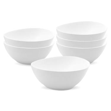 Imagem de Furmaware Conjunto De Tigela De Porcelana Com Tamanho Perfeito Para Cereais, Saladas, Sorvetes, Sopas, Massas, Arroz E Sobremesas. Tigelas Versáteis Que São Resistentes A Lascas