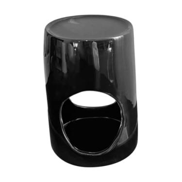 Imagem de Ｂｅｓｇａ Queimador de óleo essencial de cerâmica, queimador de cera, queimador de aroma, difusor de óleo, luz de chá, suporte de vela para mesa, presente de, Preto