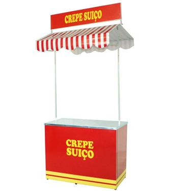 Imagem de Barraca de Crepe Suiço com mesa em aço inox Mod 3004
