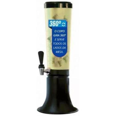 Imagem de Torre De Tereré Doutor Beer 3,5L Copo Giratório 360 Graus