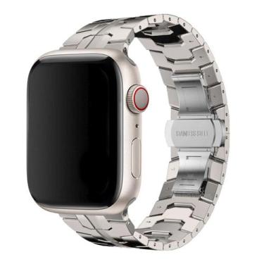 Imagem de Pulseira Elos Aço Belt Compatível com Apple Watch - Baú do Viking, Est