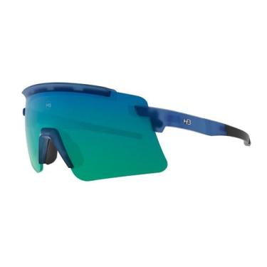 Imagem de Óculos de sol hb apex wavy matte blue/ green chrome