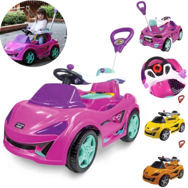 Imagem de Carrinho De Passeio Andador Infantil E Pedal Empurrador Quadriciclo MC Laram Bebê