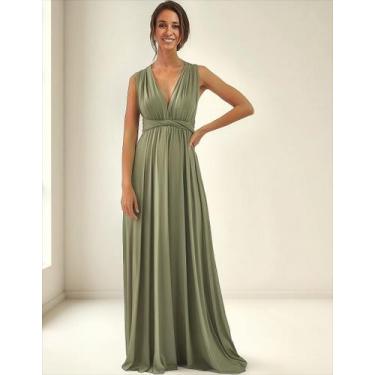 Imagem de Vestido Madrinhas Longo Varias Formas De Uso Multiformas - Casual Dres