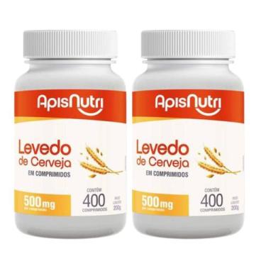 Imagem de Kit 2 Levedo de Cerveja com 400 Comprimidos - Apisnutri