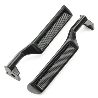Imagem de HEDORANCE Par de maçanetas interiores de metal preto, motorista e lado do passageiro dianteiro traseiro para Ford Bronco F150 F250 F350 F53 F59 F800 1987-1996, substitui # E7TZ1522601A E7TZ1522600A