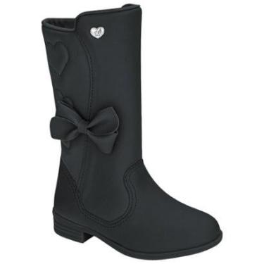 Imagem de Bota Montaria Infantil Kidy 036-0052 Menina - Preta-Feminino