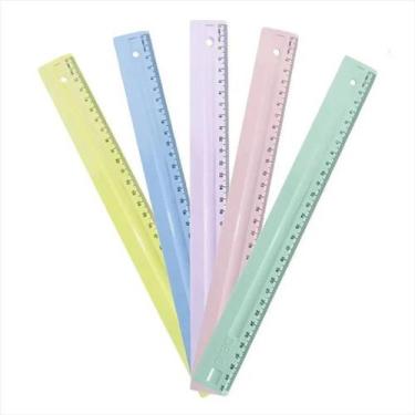 Imagem de Régua 30cm Dello serena cores pastel