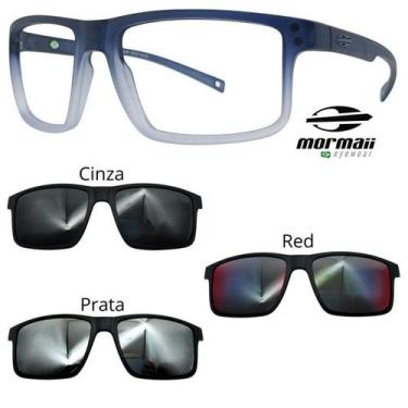 Imagem de Oculos Mormaii Swap 5 6127 DL6 Cinza Degrade Com 3 Clipons, Cinza, Pra