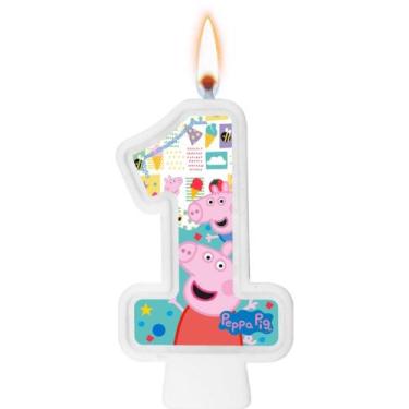 Imagem de Vela Numeral 1 Peppa Pig Un - Regina