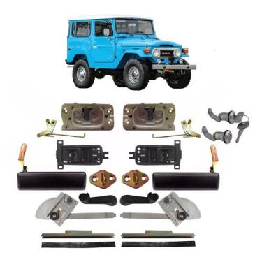 Imagem de Kit Maçaneta Fechadura Port Máquina Vidro Toyota Bandeirante - Superce